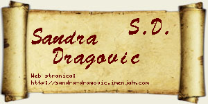 Sandra Dragović vizit kartica